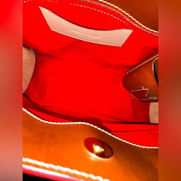 vintage Y2KDooney & Bourke Signature Logo Tassel Tote Handbag Made In Italy